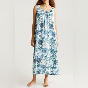 Blue and white Nordstrom nightgown